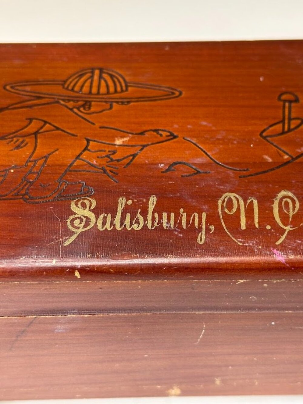 Vintage Wooden Trinket Box